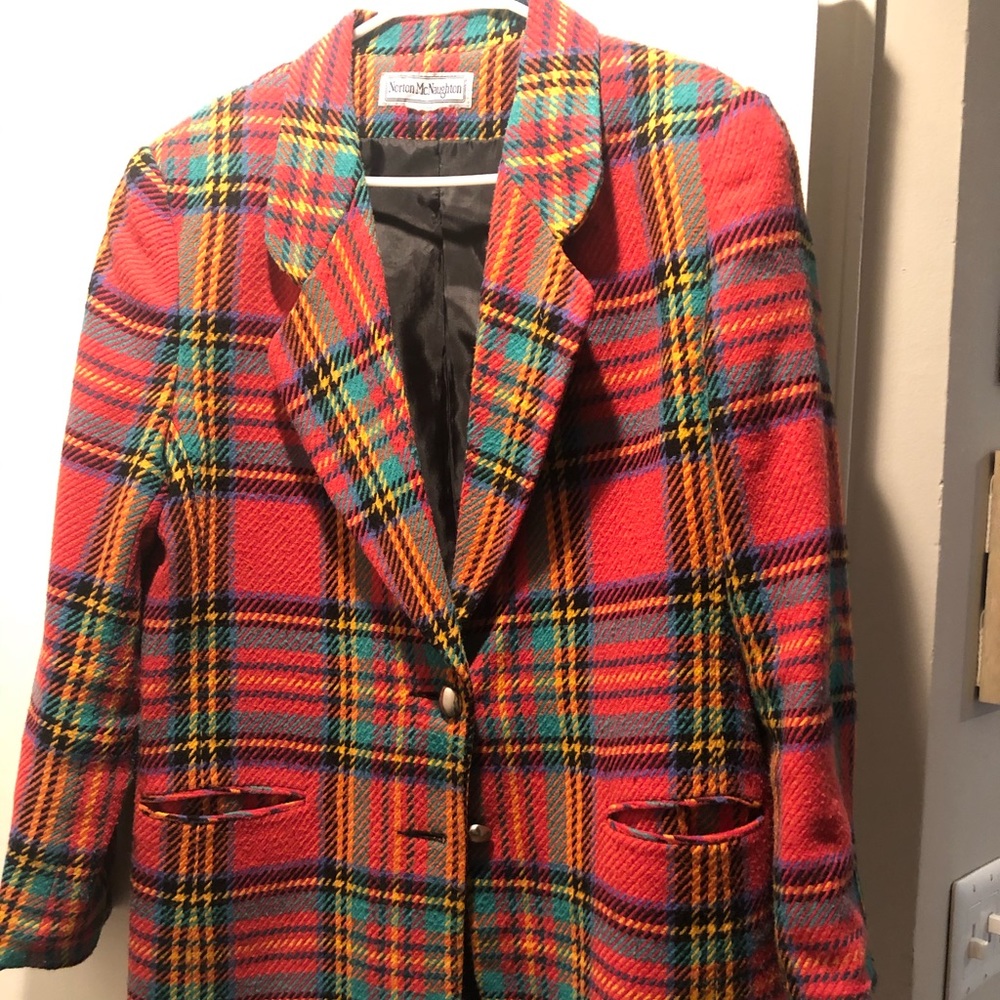 Red Plaid Blazer!